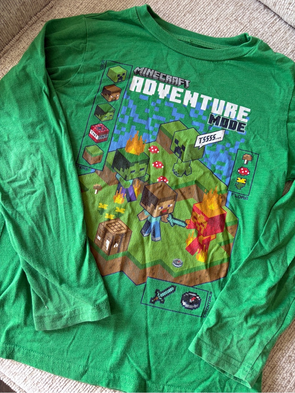 Green Long Sleeve Adventure Graphic Tee